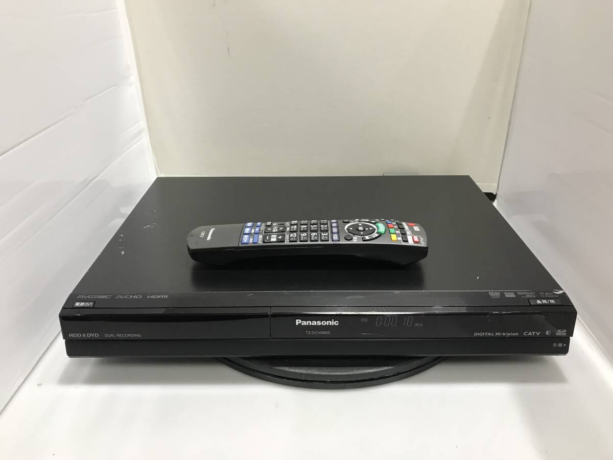 パナソニック　CATV　デジタルSTBDVD/HDDレコーダーTZ-DCH9800　リモコン付　中古品R544