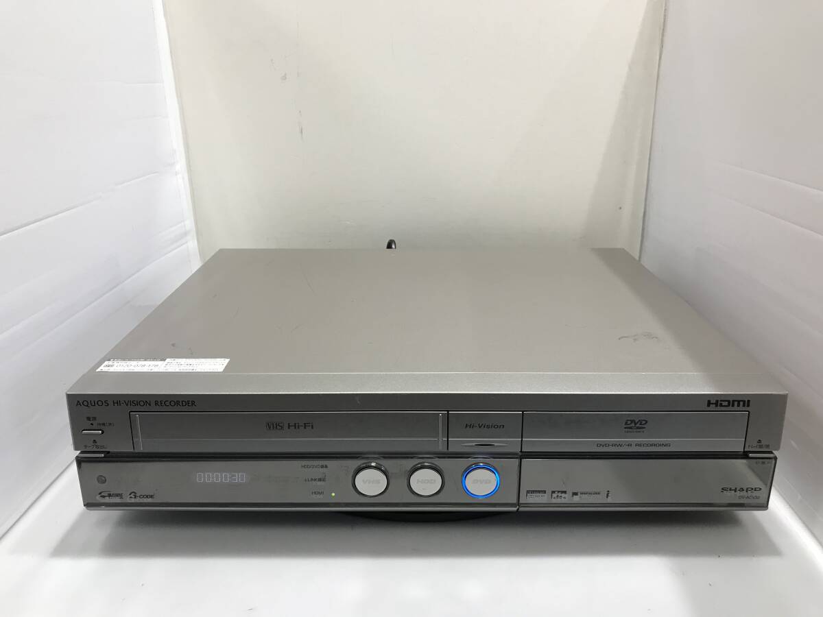 SHARP/シャープ VHS一体型レコーダー DV-ACV32 中古品R595