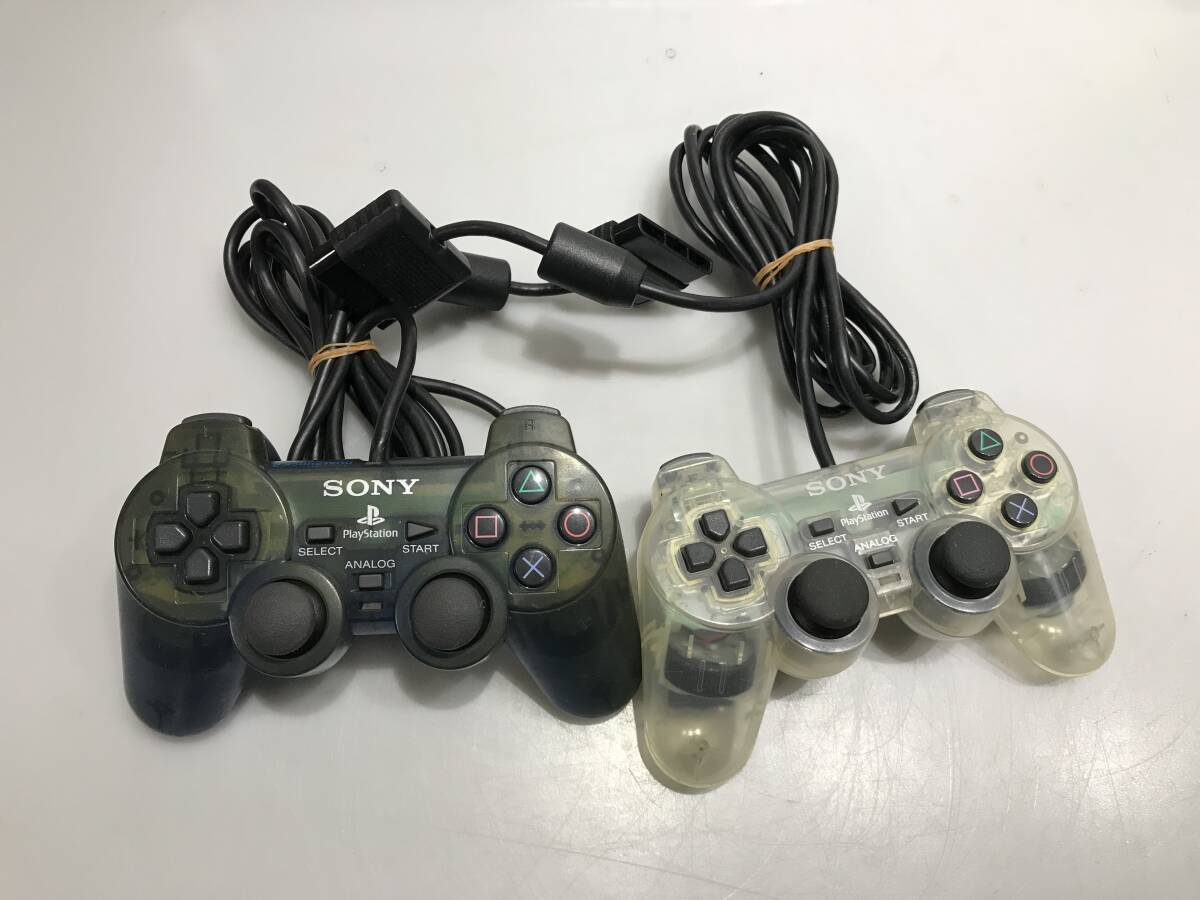 PS2 デュアルショック2 SCPH-10010 2個 動作未確認　ジャンクG246