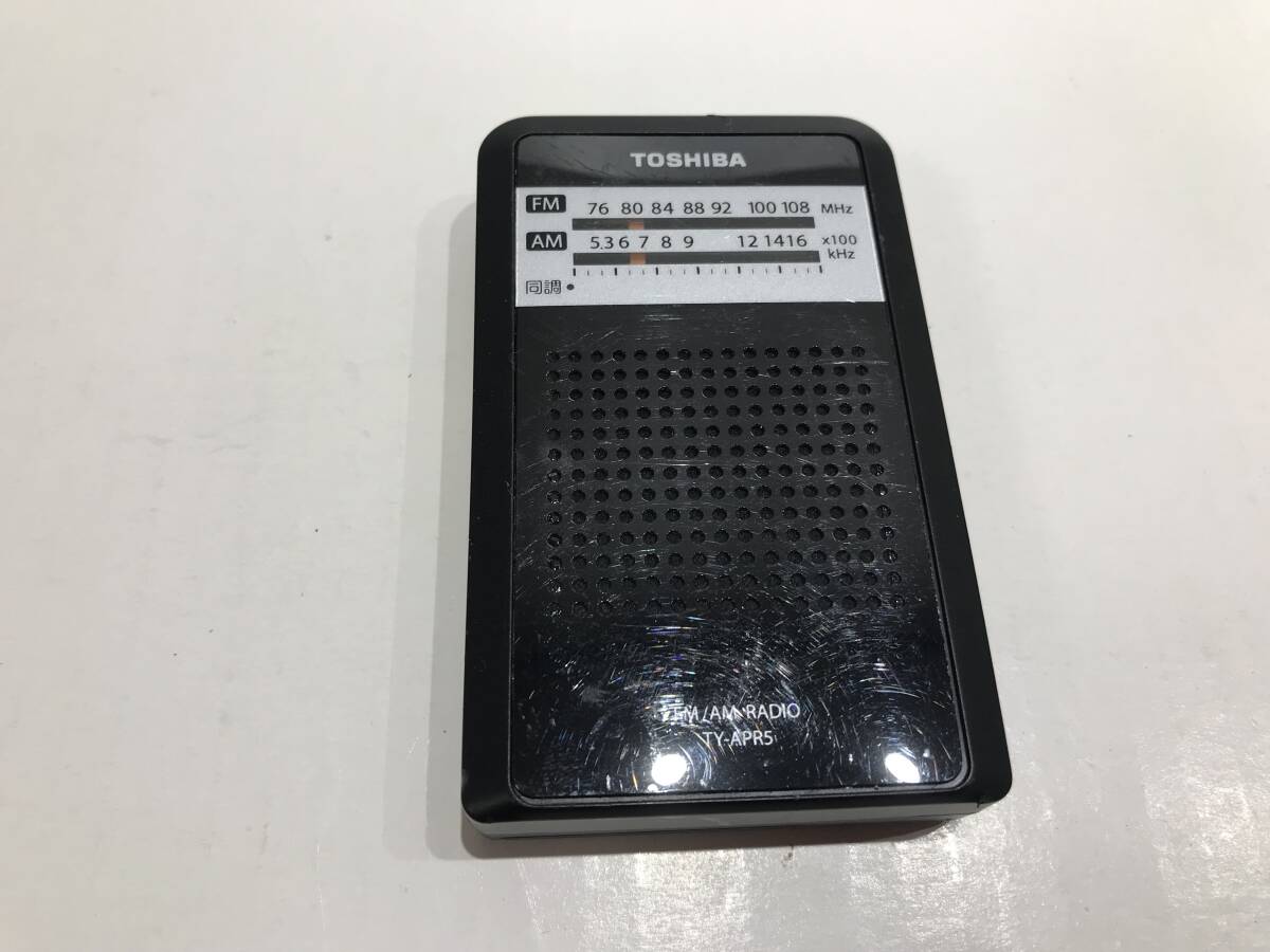 東芝 TOSHIBA FM/AMラジオ TY-APR5 LEDライト搭載 中古品Z385