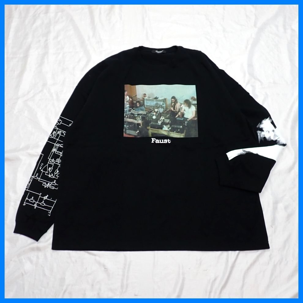 ★未使用 UNDERCOVER/アンダーカバー FAUST 長袖Tシャツ 4/メンズLL～3L相当/ブラック/コットン100%/ロンT&2211400024
