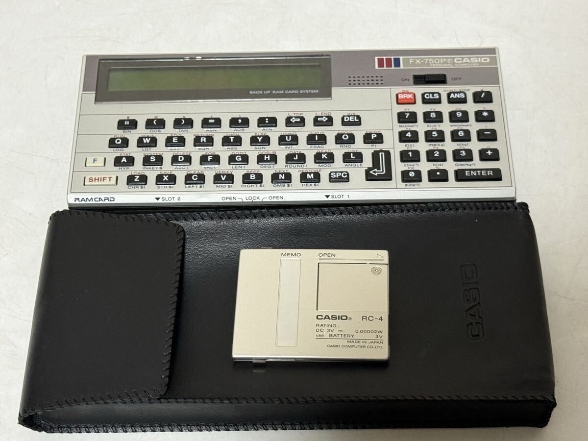 ジャンク品 CASIO FX-750P ポケットコンピュータ