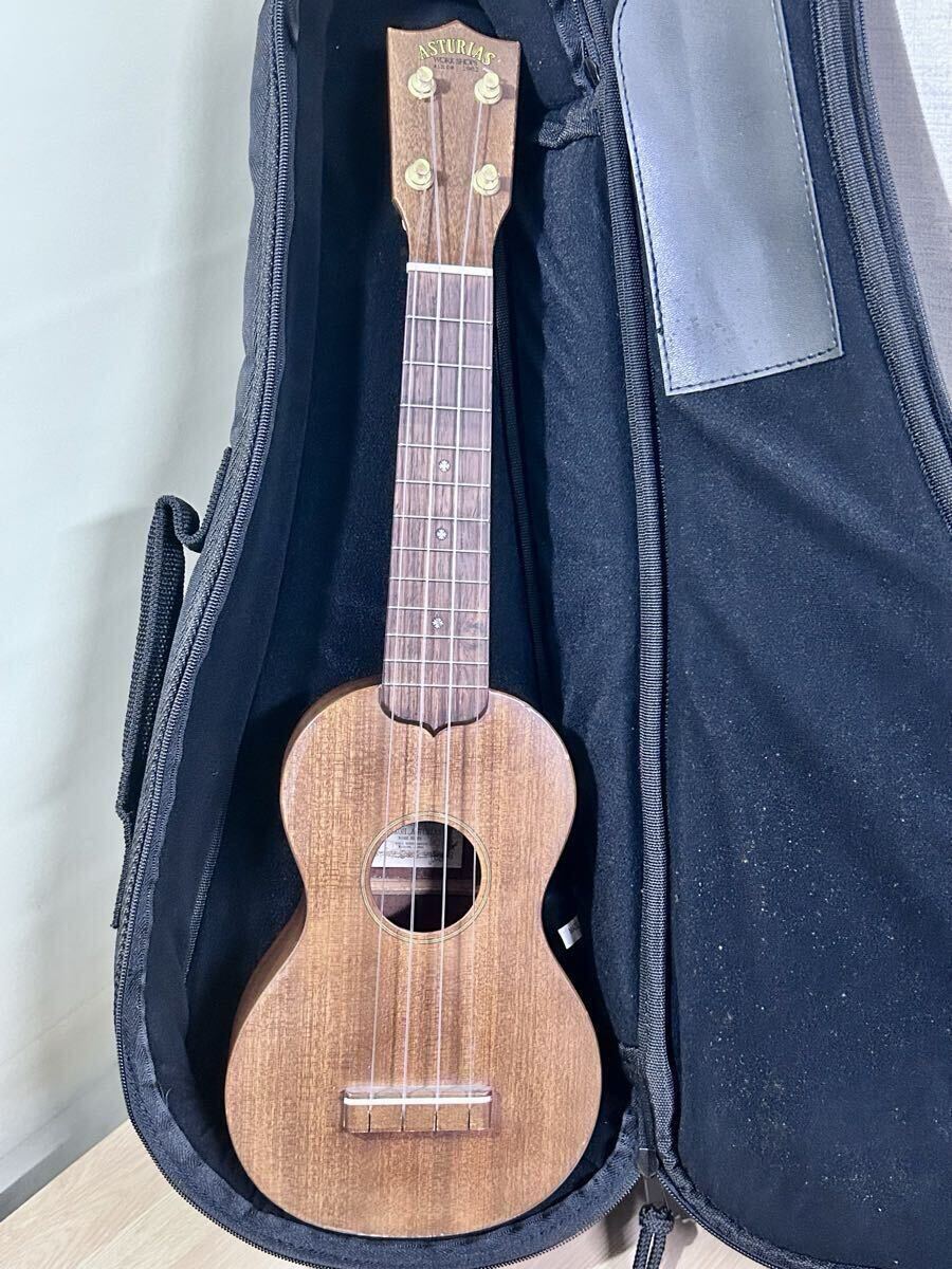 ASTURIAS アストリアス MEIKOH Sopranoソプラノ ウクレレ ハンドクラフト ソフトケース付 弦楽器