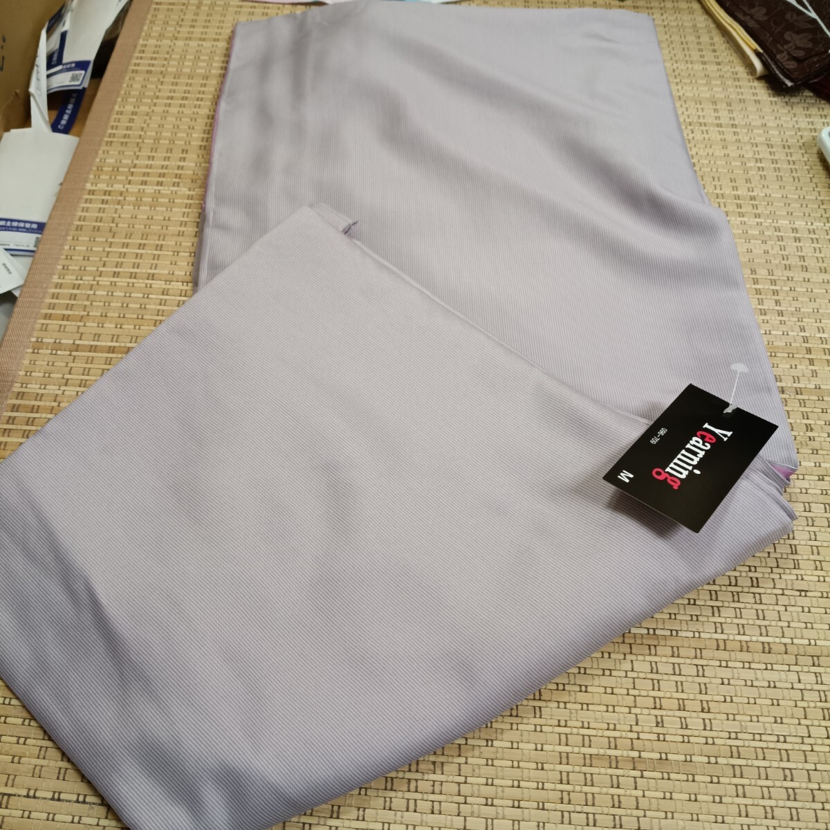 仕立て上がり袷着物(M)藤色