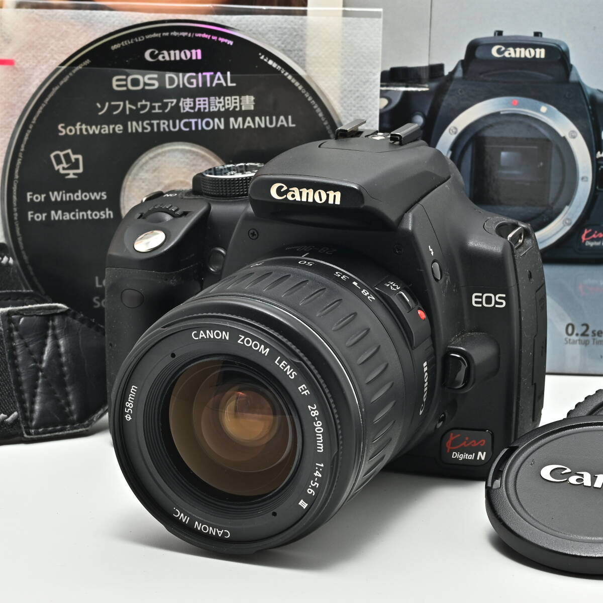 1J-565 Canon キヤノン EOS Kiss Digital N DS126071 + EF 28-90mm f/4-5.6 III デジタルカメラ オートフォーカス 一眼レフ