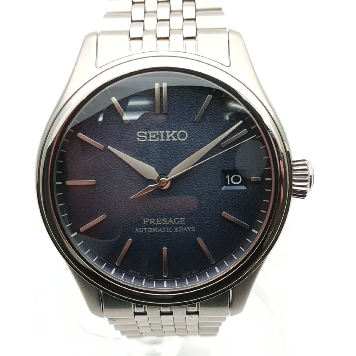 【ほぼ未使用】 SEIKO セイコー プレサージュ 6R55-00H0 腕時計 メンズ 自動巻き 機械式 動作品 メーカー保証有 ワランティ有 中古