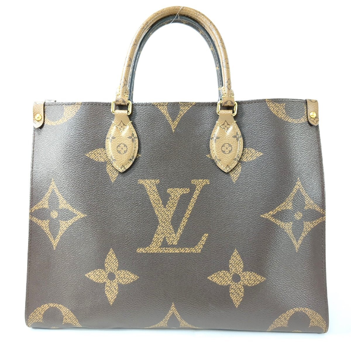 LOUIS VUITTON ルイ・ヴィトン オンザゴーMM トートバック ハンドバック ジャイアント モノグラム リバース M45321