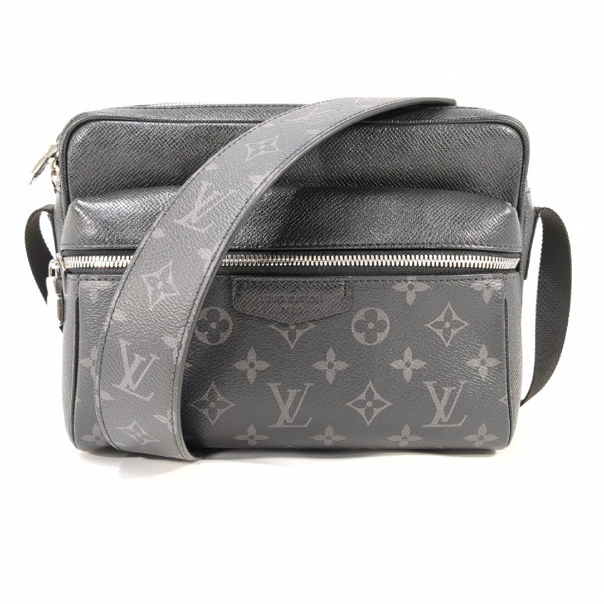 【美品】 LOUIS VUITTON ルイ・ヴィトン アウトドアメッセンジャー PM ショルダーバッグ モノグラム エクリプス ノワール ブラック M30233
