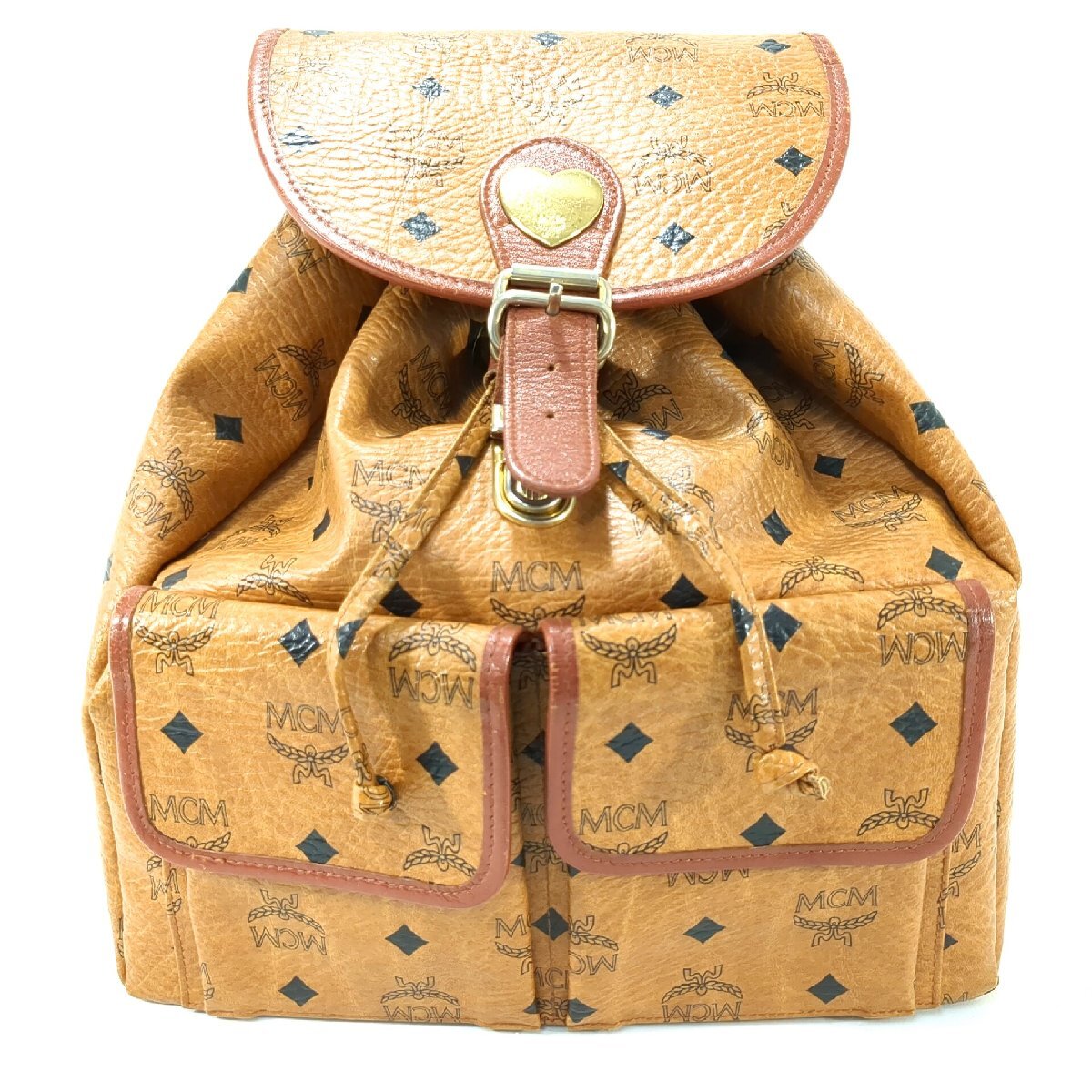 MCM エムシーエム リュック バックパック デイパック バッグ ヴィセトス レディース ブラウン 旧型 ヴィンテージ