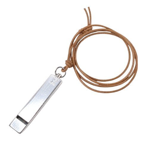 LOUIS VUITTON ルイ・ヴィトン ネックレス ホイッスル シルバー金具 レザー ブラウン ルイ・ヴィトンカップ 2000年 保存袋 箱付き M80599