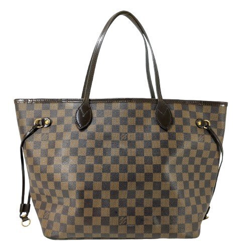 LOUIS VUITTON ルイ・ヴィトン ネヴァーフルMM ダミエ トートバッグ ショルダーバッグ 肩掛け ブラウン レザー レディース N51105