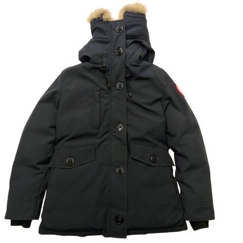 CANADA GOOSE カナダグース ダウンジャケット Charlotte Parka シャーロット パーカ ネイビー系 Mサイズ フード ファー付き 2300JL
