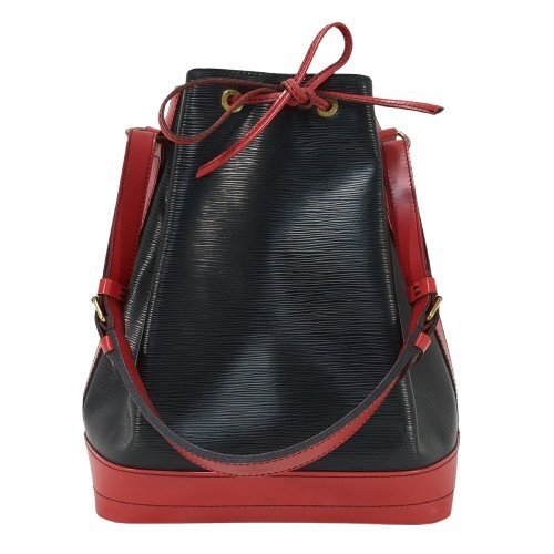 LOUIS VUITTON ルイ・ヴィトン ノエ エピ ノワール カスティリアンレッド ショルダーバッグ レザー 黒 赤 ブラック レッド 巾着 M44017