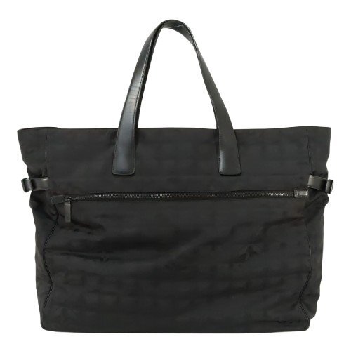 CHANEL シャネル ニュートラベルライン トート TGM ブラック ナイロン レザー ココマーク トートバッグ ショルダーバッグ ハンドバッグ