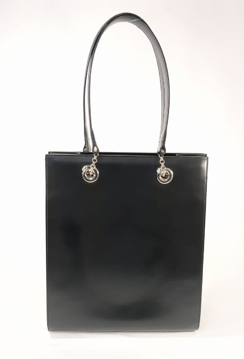 【美品】 Cartier カルティエ パンテール パンサー トート バッグ ショルダー ハンド カーフレザー ブラック 黒