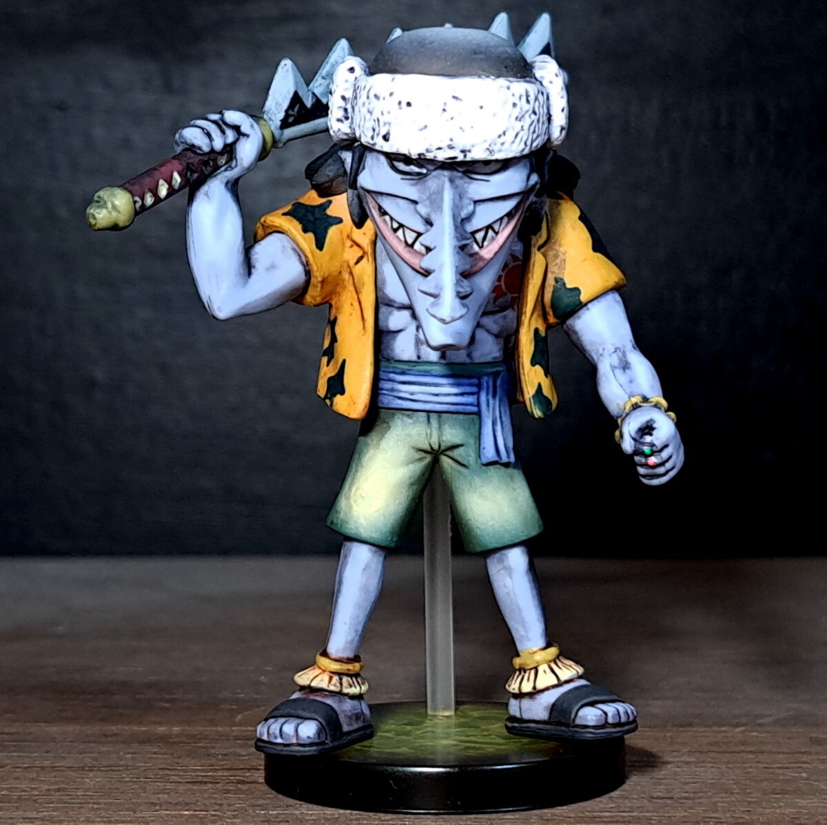 アーロン　リペイント/ワンピース/ワールドコレクタブルフィギュア/ワーコレ/リメイク/カスタムペイント/ONE PIECE WCF repaint