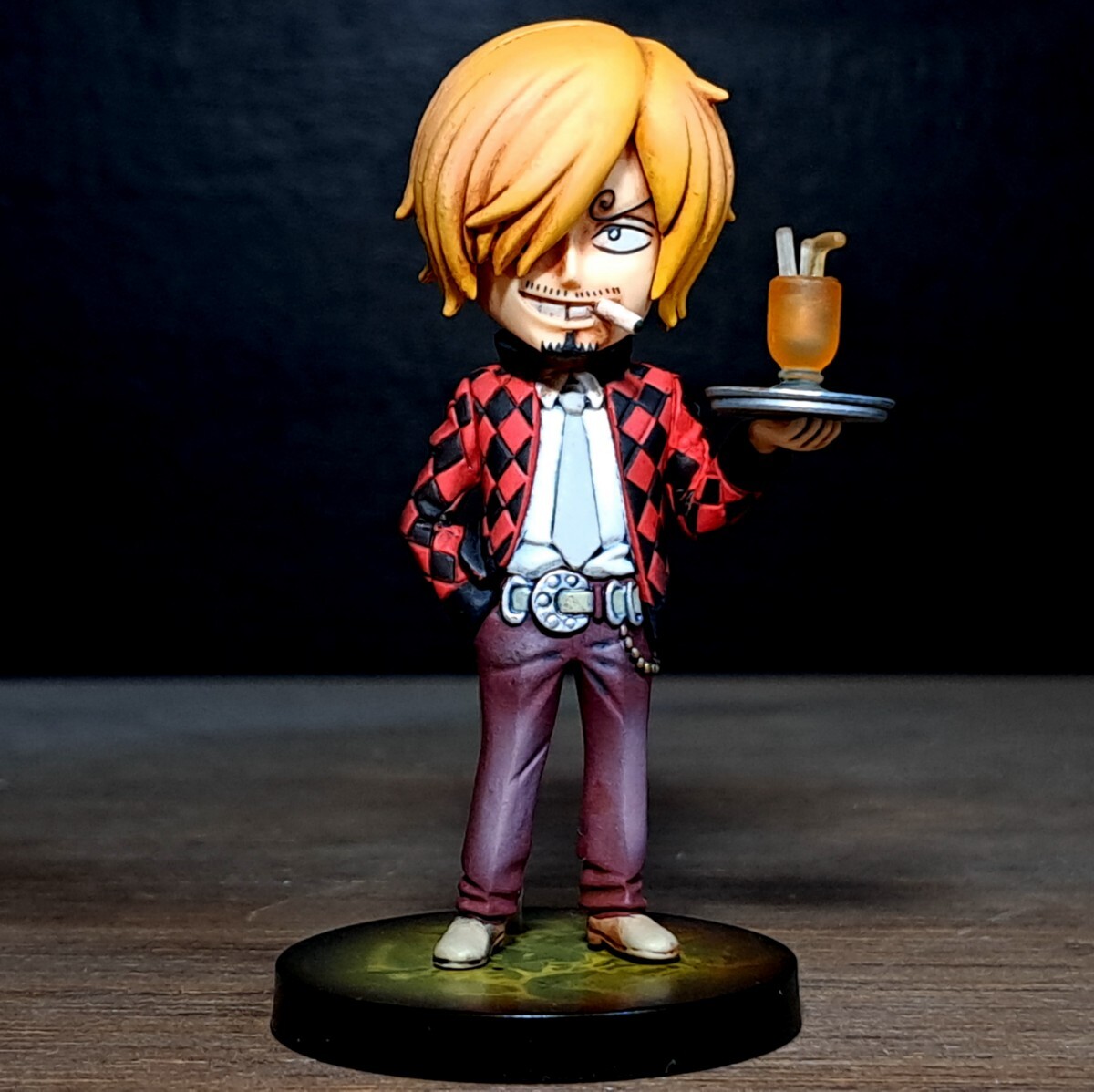 サンジ　リペイント/ワンピース/ワールドコレクタブルフィギュア/ワーコレ/リメイク/カスタムペイント/ONE PIECE WCF repaint