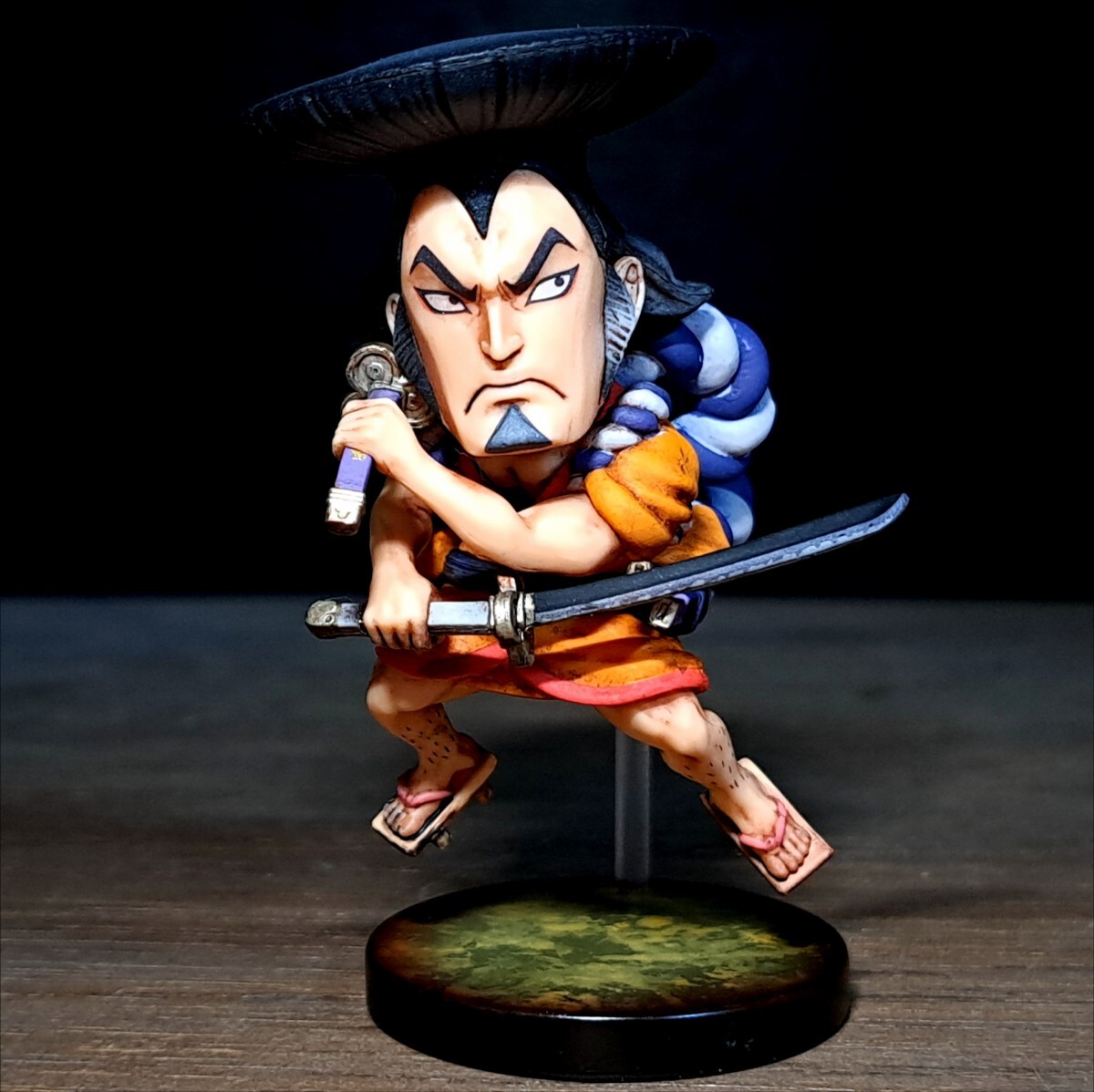 光月おでん　リペイント/ワンピース/ワールドコレクタブルフィギュア/ワーコレ/リメイク/カスタムペイント/ONE PIECE WCF repaint