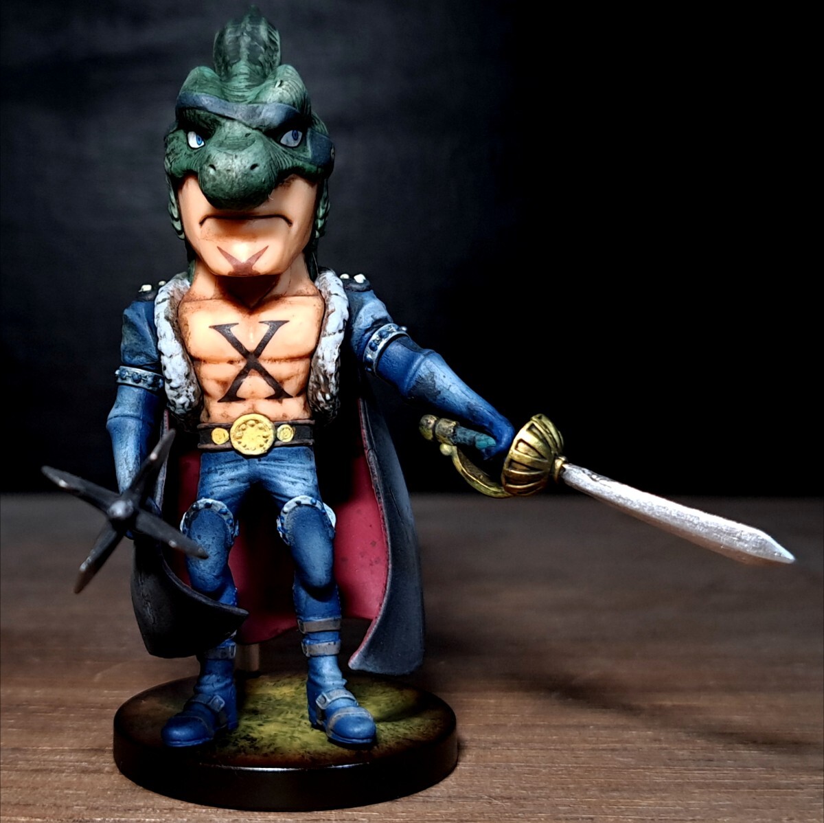 X・ドレーク　リペイント/ワンピース/ワールドコレクタブルフィギュア/ワーコレ/リメイク/カスタムペイント/ONE PIECE WCF repaint