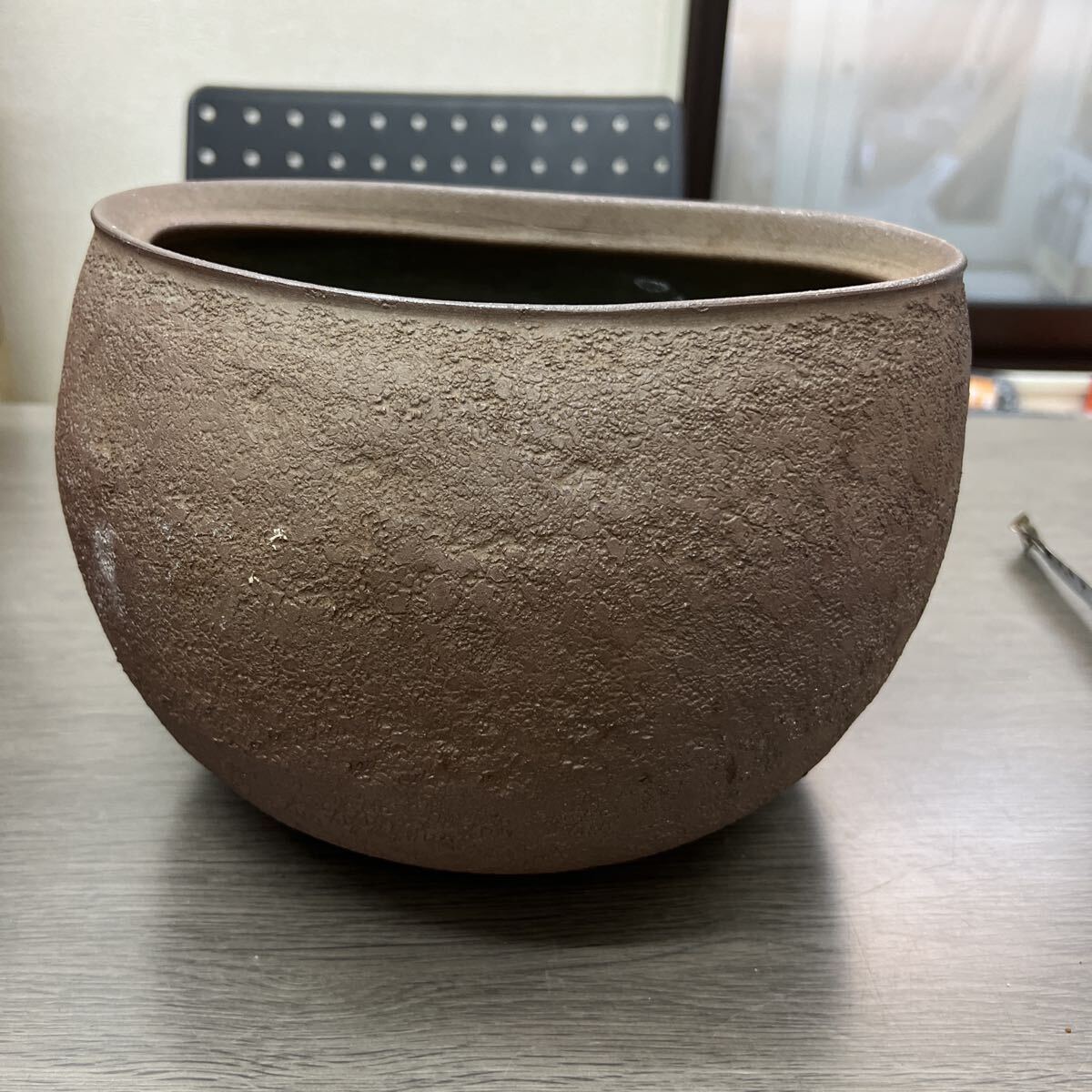 △入口△ 陶器 壺 花瓶 花器　焼物　レトロ　コレクション　インテリア