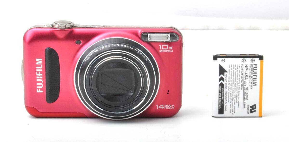 【動作品】フジフィルム　FUJIFILM FinePix T300 コンパクトデジタルカメラ　ピンク 　＃A0325①
