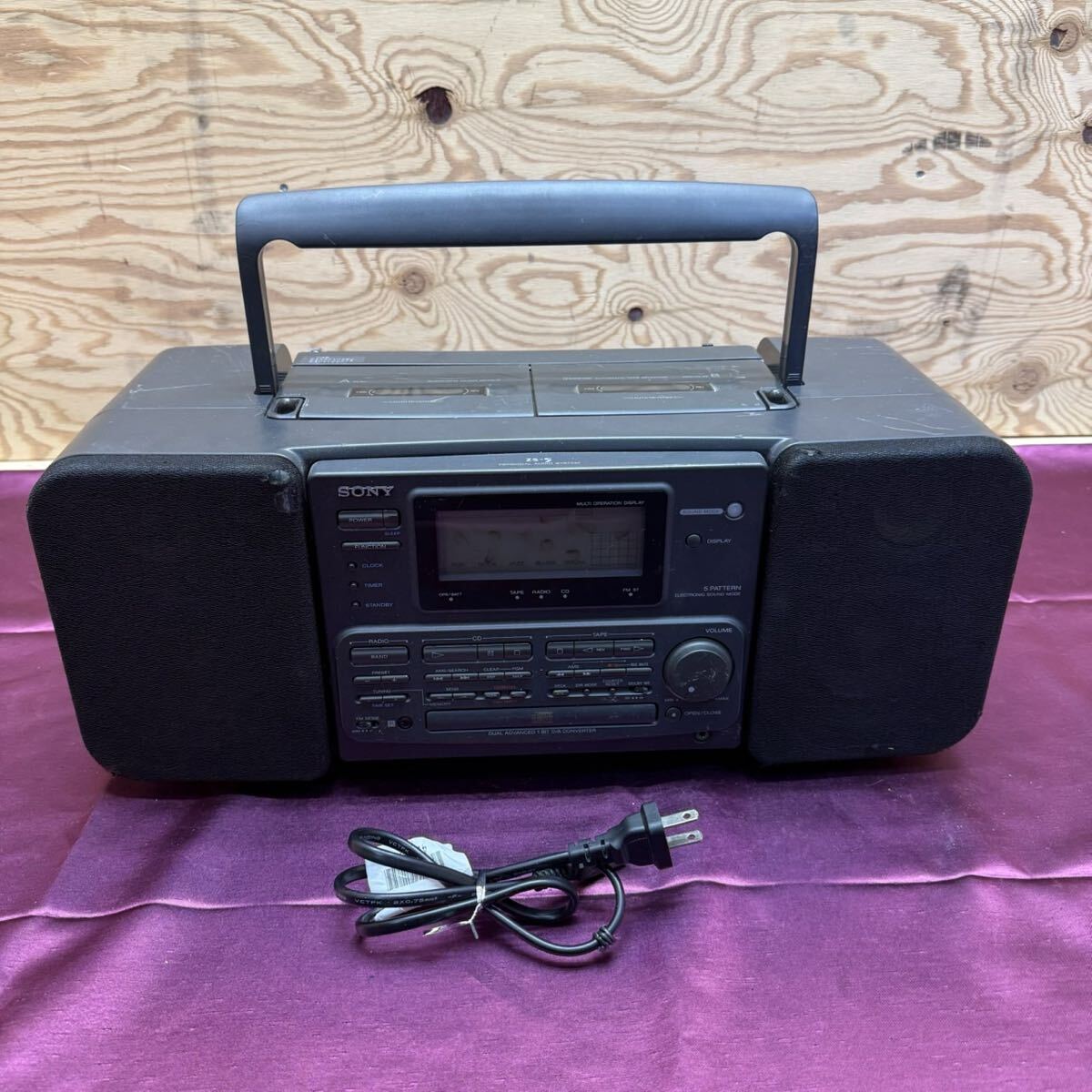 R8430 レア品 SONY ZS-5 パーソナルオーディオシステム バブル ラジカセ ソニー 平成 ? 