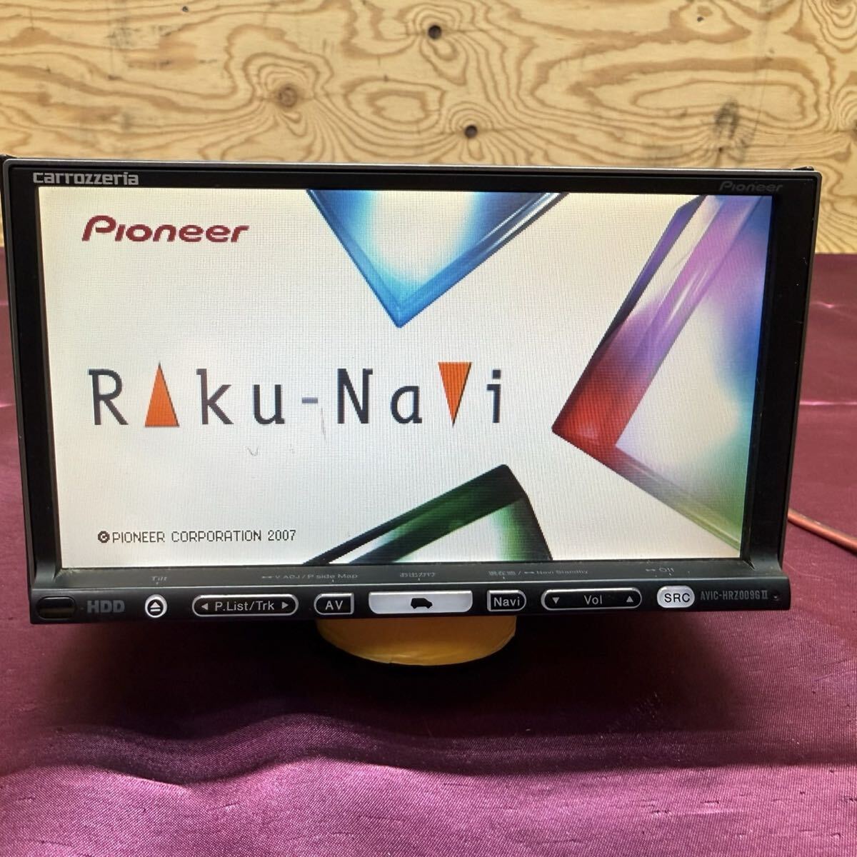 R8506 Pioneer carrozzeria AVIC-HRZ009GⅡ AV 一体型 HDD ナビゲーション 楽ナビ パイオニア カロッツェリア