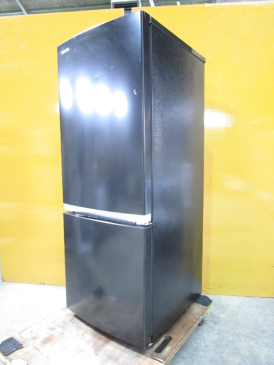 ☆TOSHIBA 東芝 2ドア ノンフロン冷凍冷蔵庫 153L 右開き GR-S15BS(K) セミマットブラック 2021年製 直接引取OK w31818