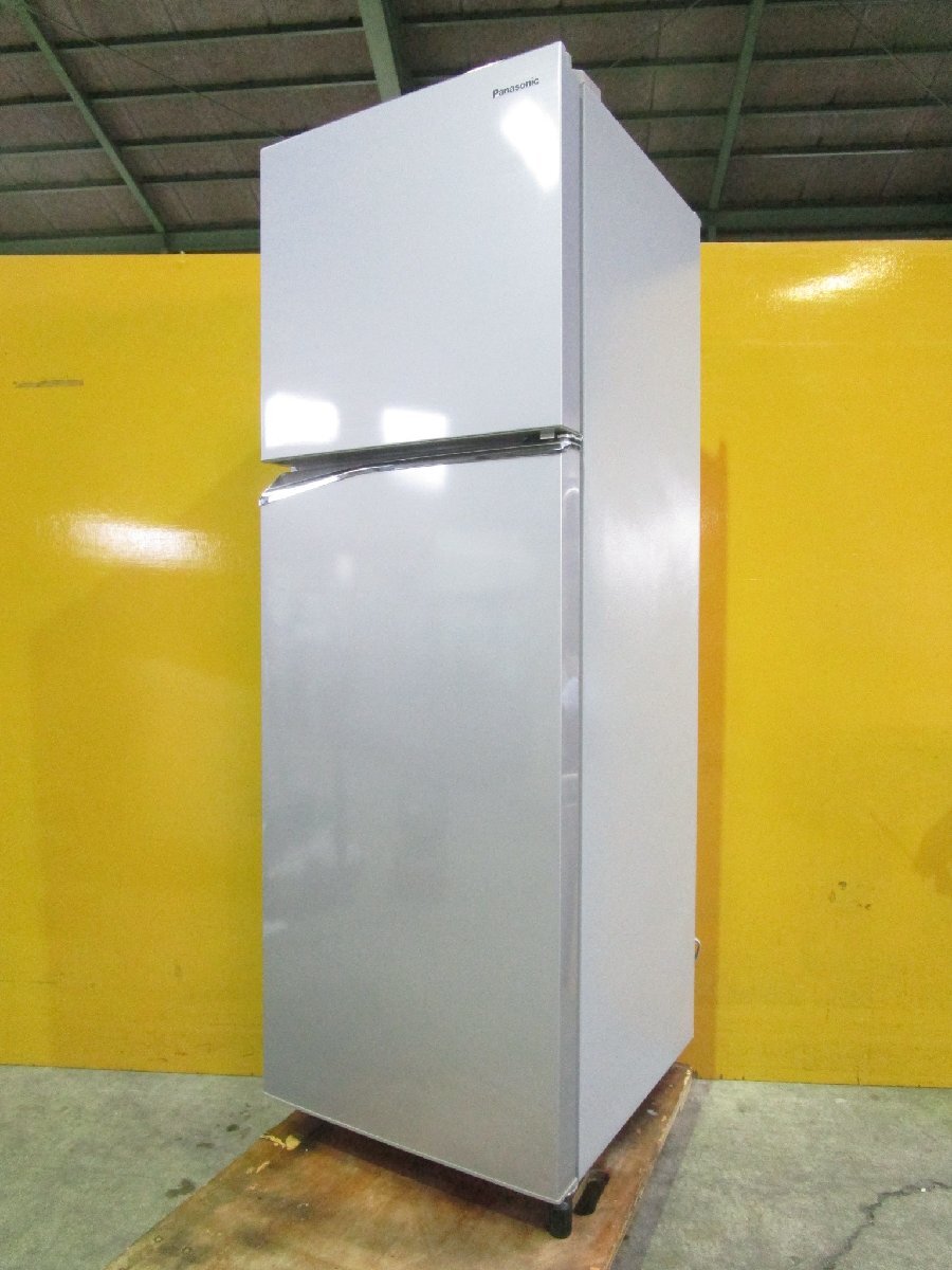 ☆Panasonic パナソニック 2ドア ノンフロン冷凍冷蔵庫 248L スリムサイズ NR-B251T-SS シャイニーシルバー 2021年製 直接引取OK w32018