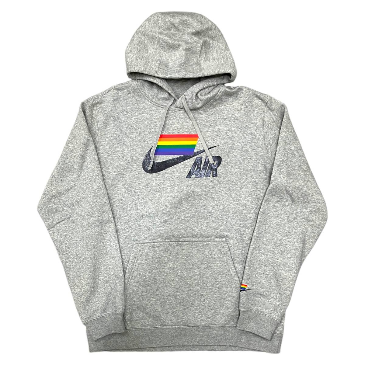 NIKE ナイキ パーカー レインボー BeTrue プルオーバー グレー XL メンズ レディース