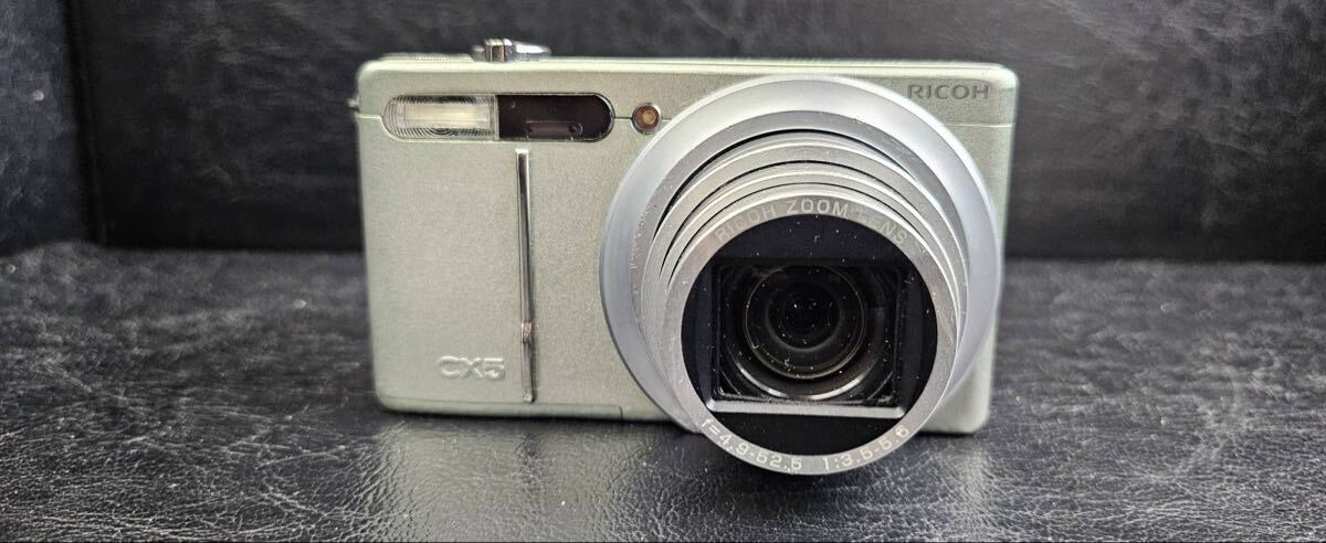 RICOH CX5 リコー コンパクトデジタルカメラ グリーンシルバー 動作未確認