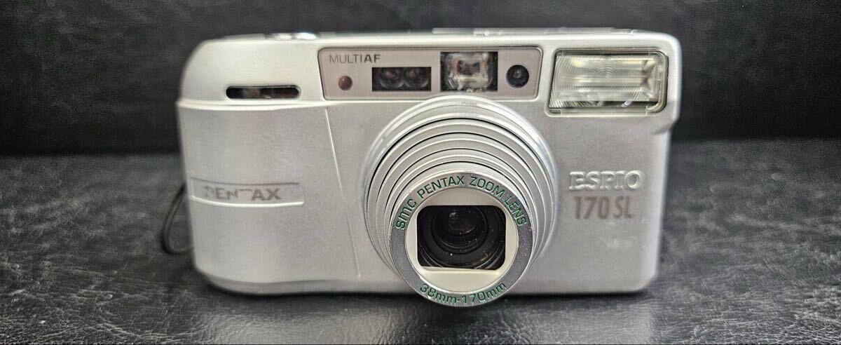 PENTAX ESPIO 170SL ペンタックス コンパクトフィルムカメラ シルバー 通電OK