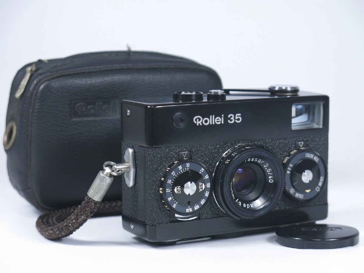 Rollei 35 ローライ 35 ブラック Tessar 40mm F3.5 ケース付き フィルムカメラ 506