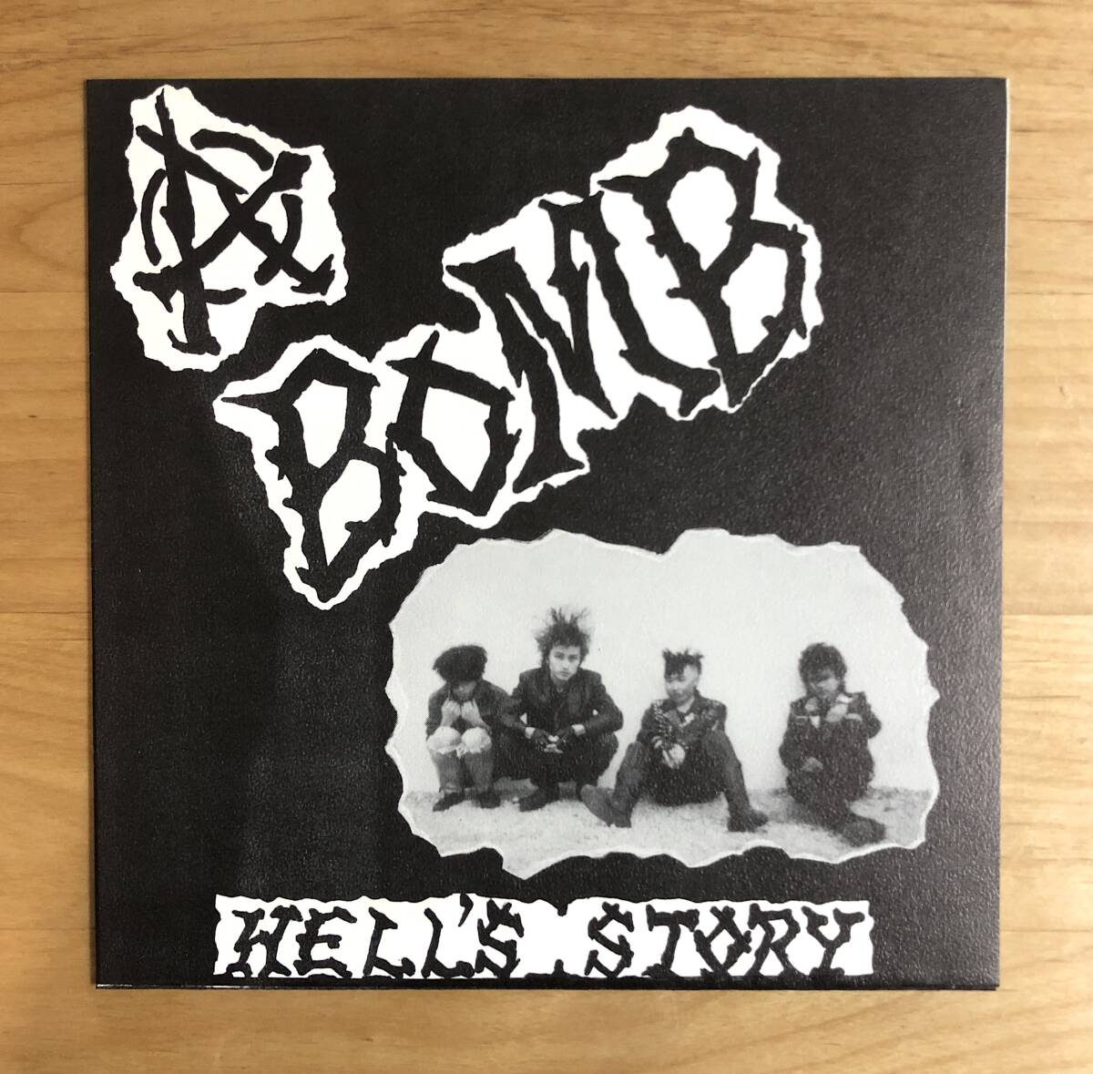 【自主盤 稀少ソノシート オリジナル盤】 A BOMB / HELL'S STORY (OTSS-100) 検 ジャパコア パンク JAPANESE PUNK HARDCORE PRIVATE FLEXI