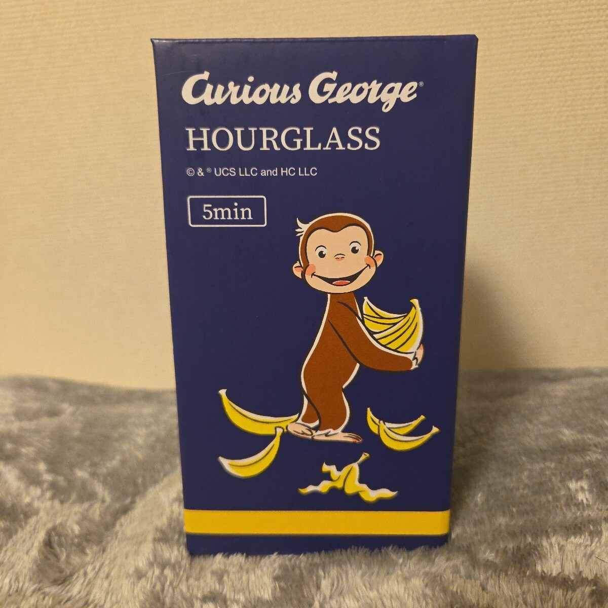 即決あり！ おさるのジョージ 砂時計 イエロー　アミューズメント景品