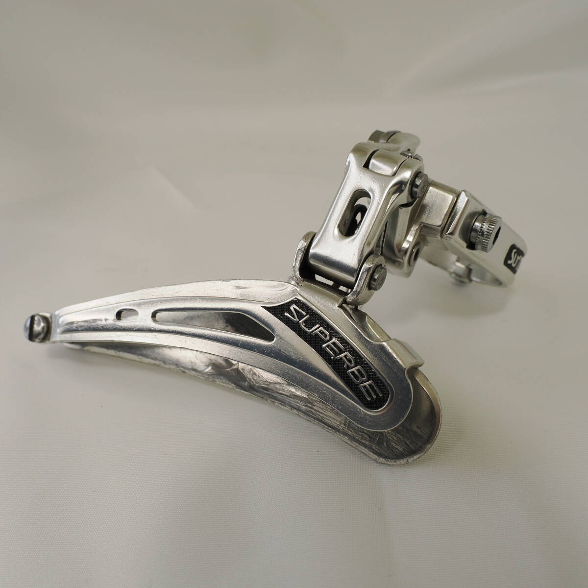 サンツアー SUNTOUR シュパーブ SUPERBE フロント ディレイラー 初代アルミプレート