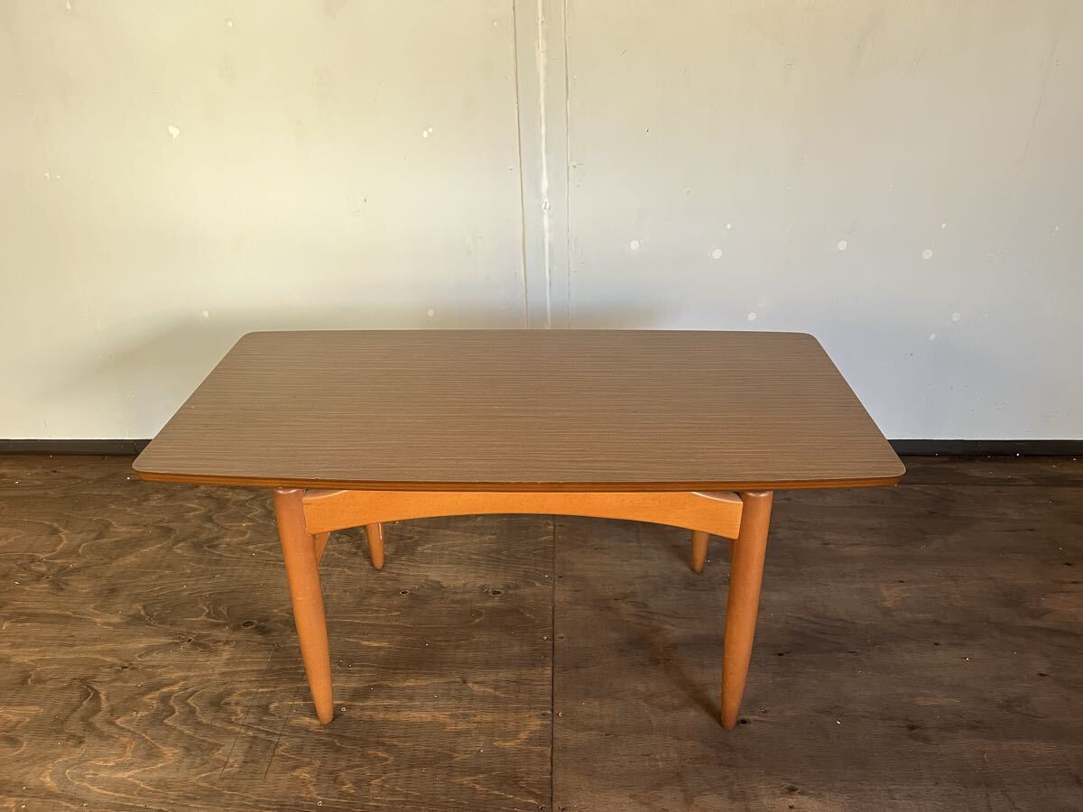 ビンテージ ローテーブル デザイン家具 モダン 北欧 センターテーブル コーヒーテーブル レトロ 机 アンティーク カフェ 店舗什器 古道具 