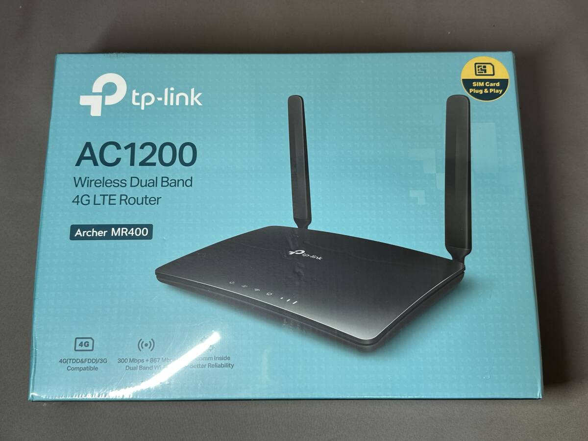 未開封品/TP-Link AC1200 Wireless Dual Band Archer MR400 無線LANルーター