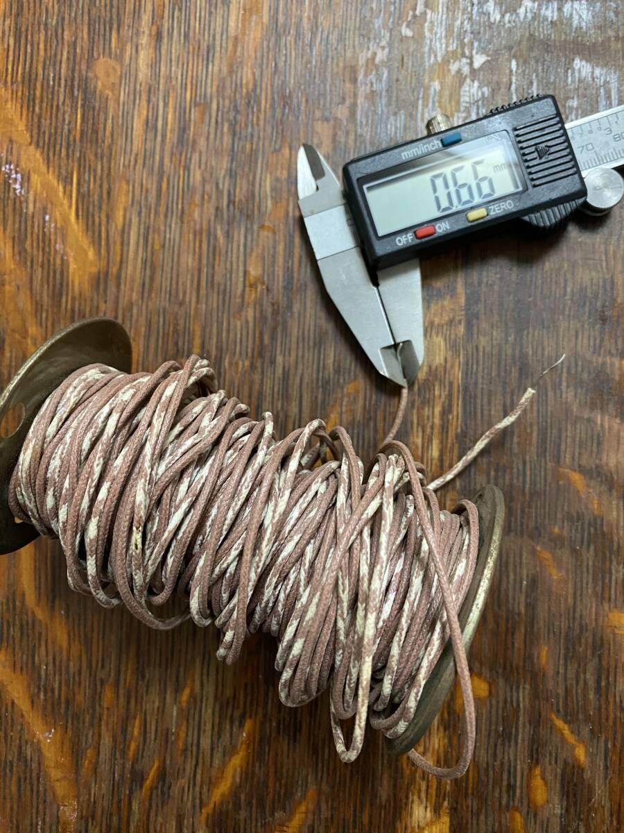 Western Electric Wire 茶/茶白　単線