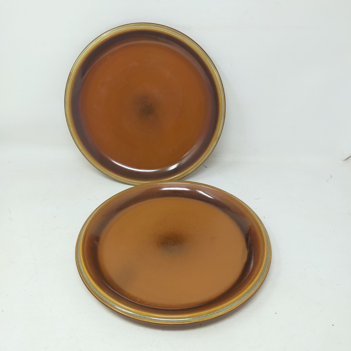 Noritake Folkstone ノリタケ プレート 2枚セット 洋食器 昭和レトロ 当時物 大皿　T-③　S
