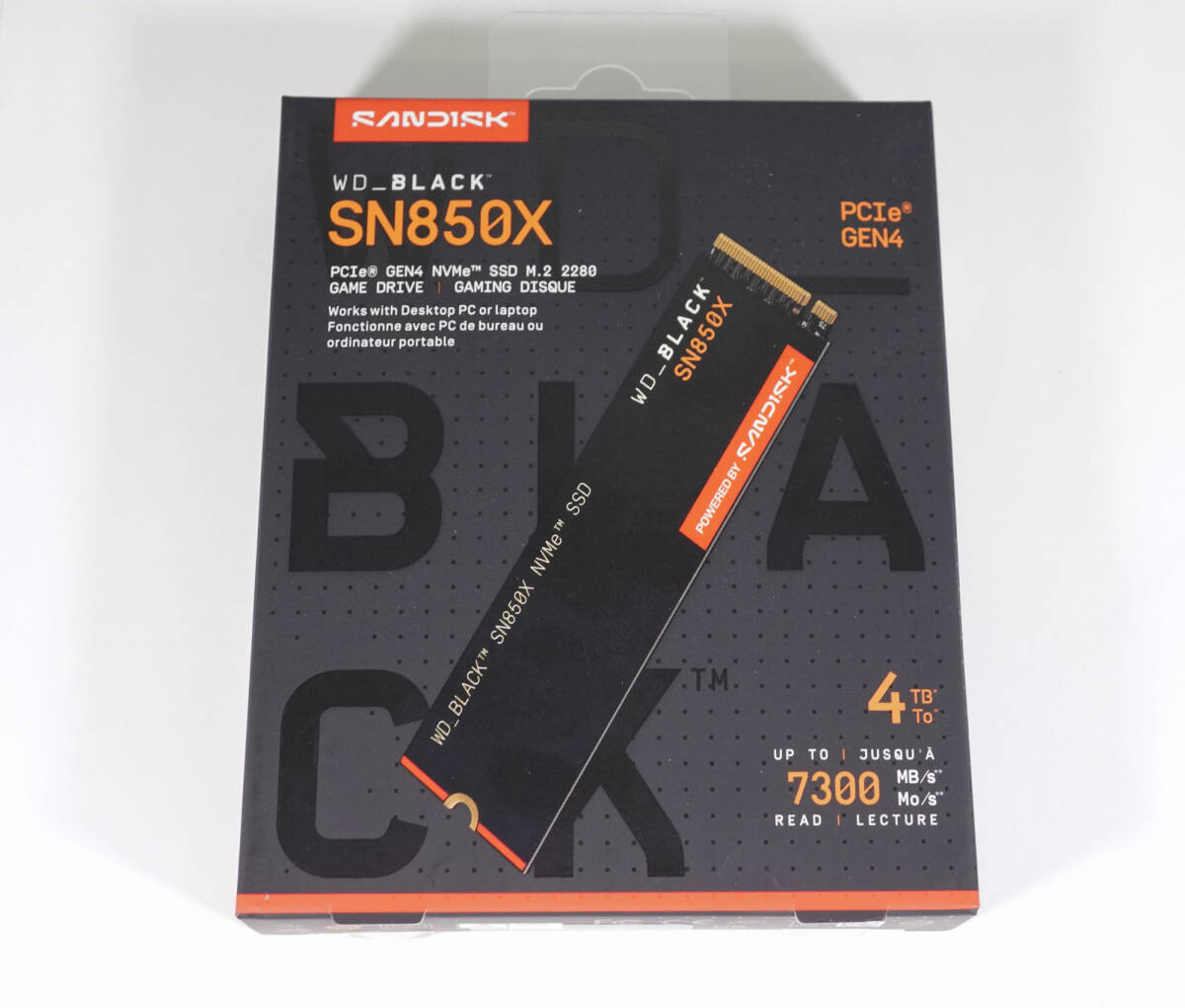 【新品未開封・即納】WD_BLACK SN850X 4TB NVMe SSD PCIe Gen4 M.2 2280 WDS400T2X0E-00BCA0