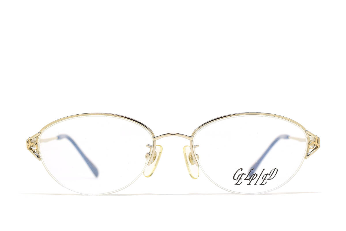 デッドストック CELPIED CP-2333 52-17 ハーフリム メガネ サングラス フレーム シルバー