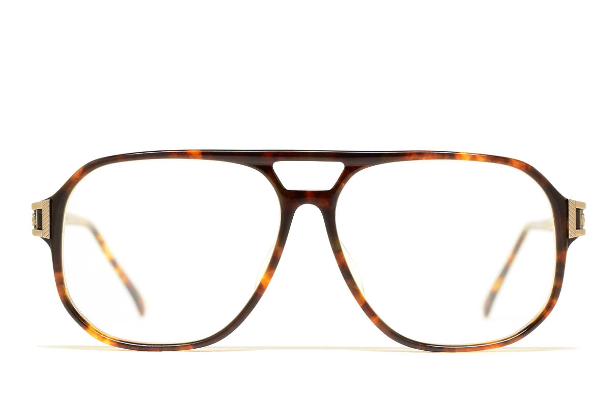 デッドストック ENA 20-005 56-14 Wブリッジ アビエーター メガネ サングラス フレーム 恵那眼鏡 ヴィンテージ