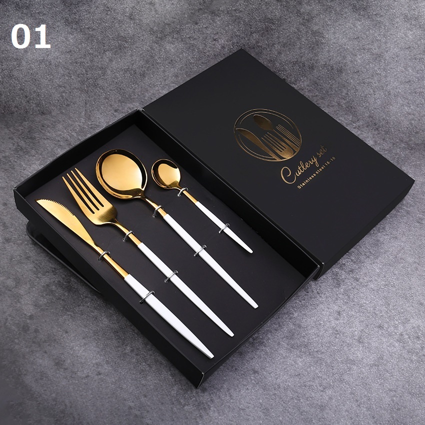 4点セット☆クチポール風　テーブルスプーン　フォーク　 洋食器　カトラリー 新品 01