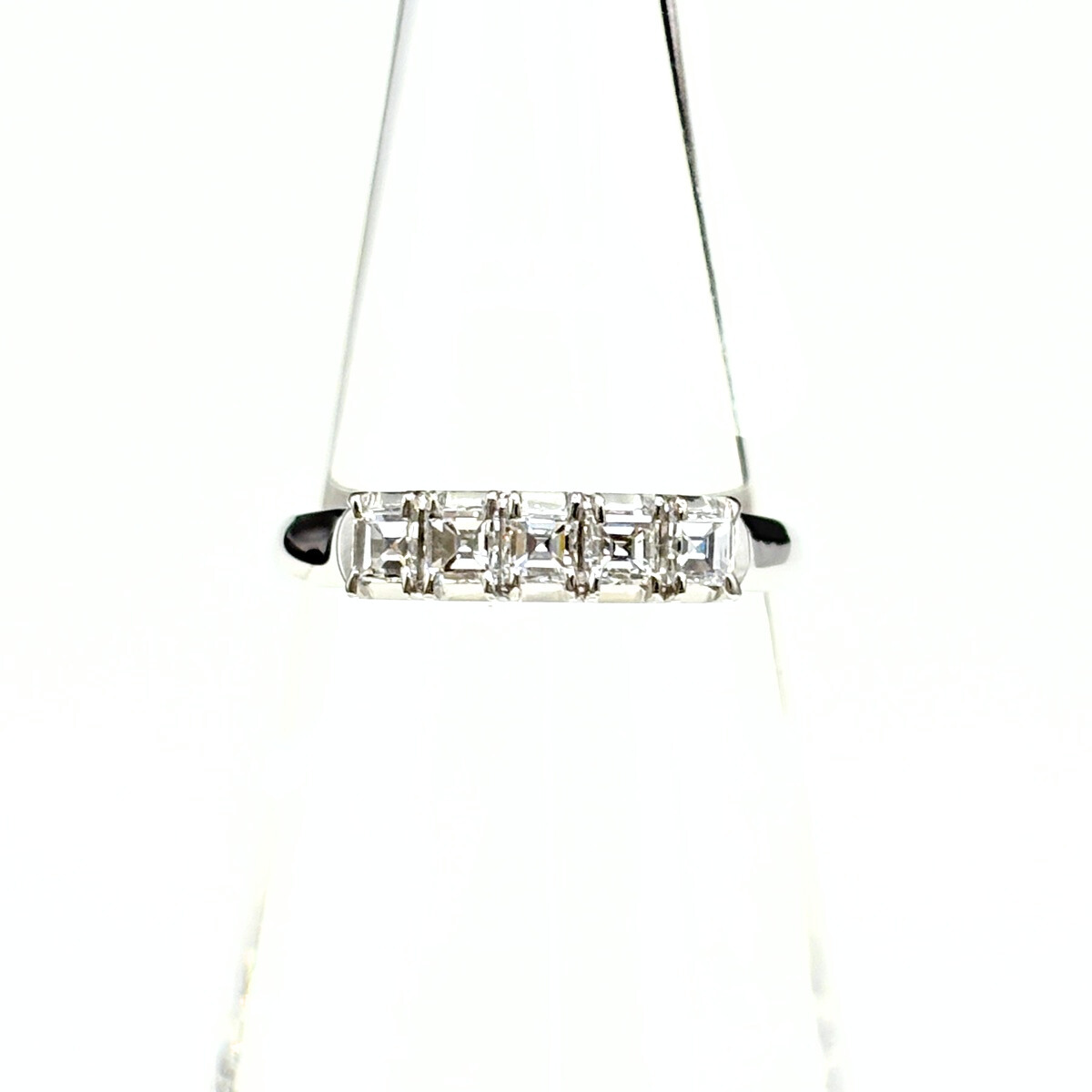 メレダイヤ デザインリング プラチナ 指輪 リング 11.5号 Pt900 ダイヤモンド レディース 【中古】