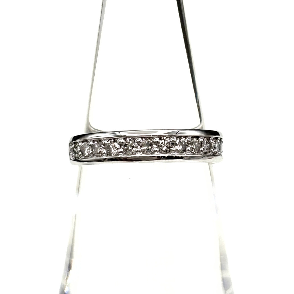 メレダイヤ デザインリング プラチナ 指輪 リング 11号 Pt900 ダイヤモンド レディース 【中古】