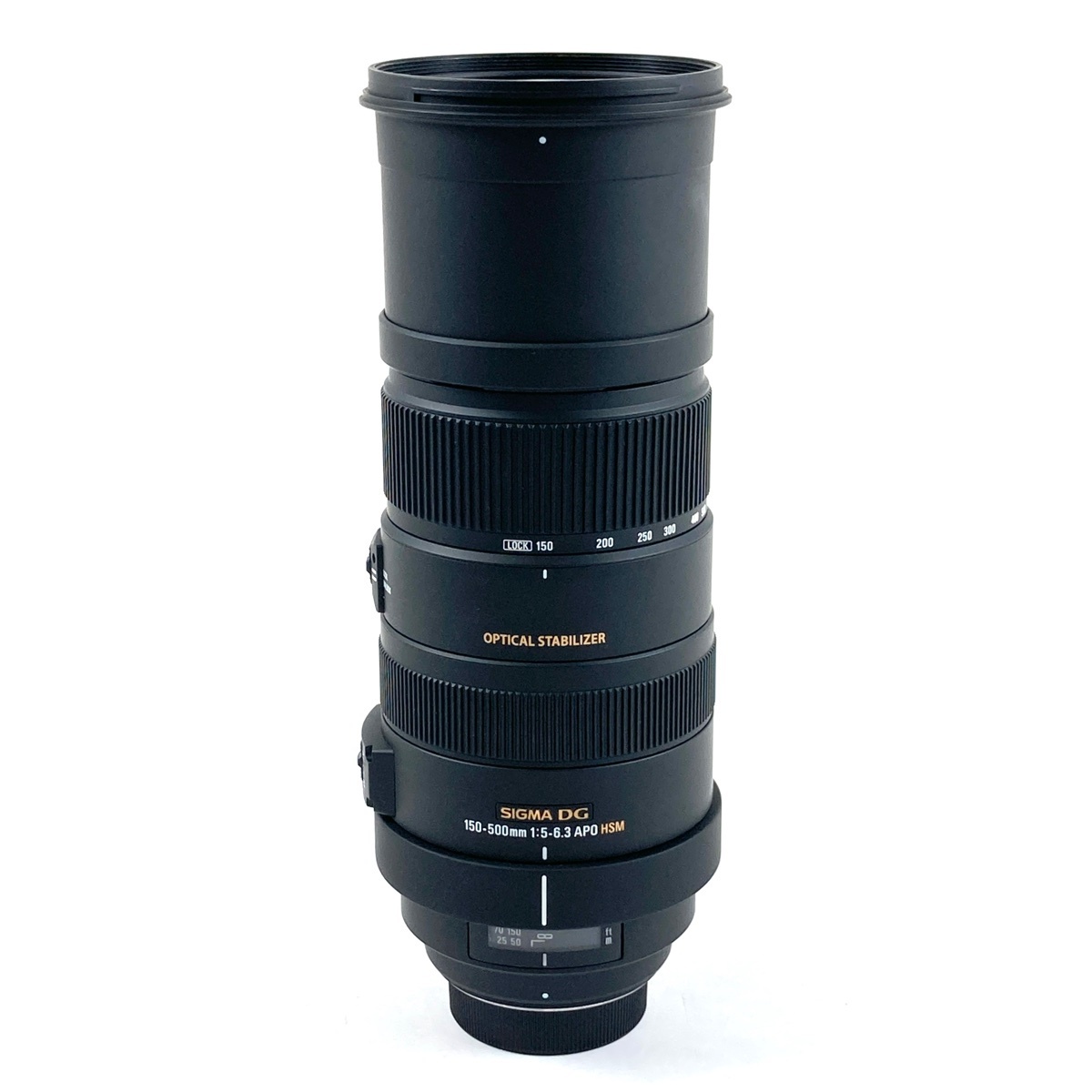 シグマ SIGMA APO 150-500mm F5-6.3DG OS HSM (ニコンF用) 一眼カメラ用レンズ（オートフォーカス） 【中古】
