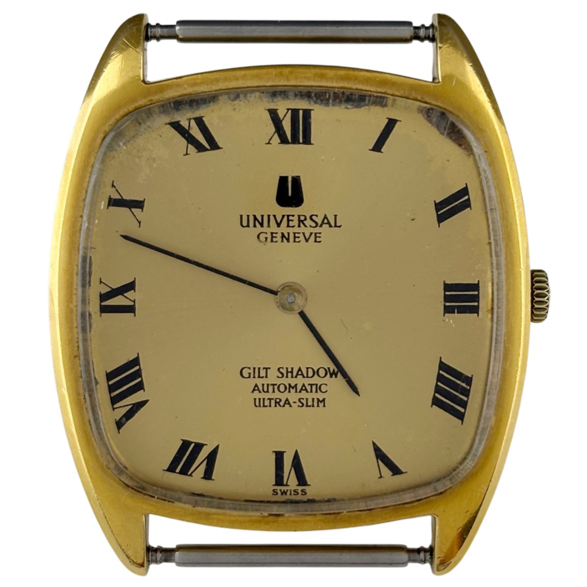 【ジャンク品】 ユニバーサル・ジュネーブ Universal Geneve ギルドシャドウ 566105 腕時計 自動巻き 【中古】