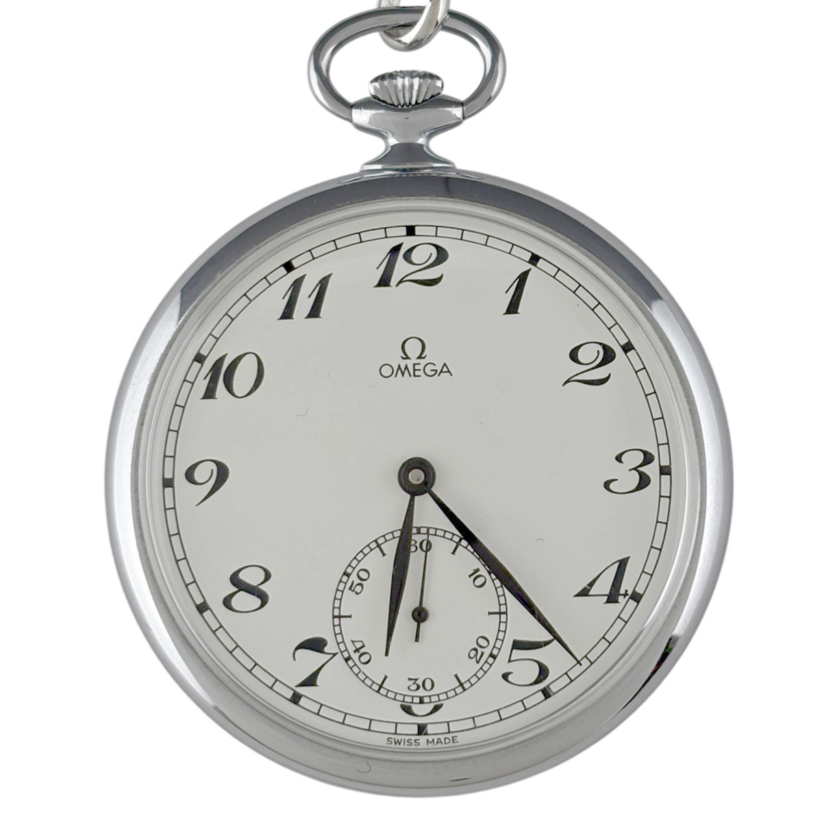 【ジャンク品】 オメガ OMEGA 懐中時計 ポケットウォッチ スモセコ Cal.960 17石 121.1740 懐中時計 手巻き 【中古】