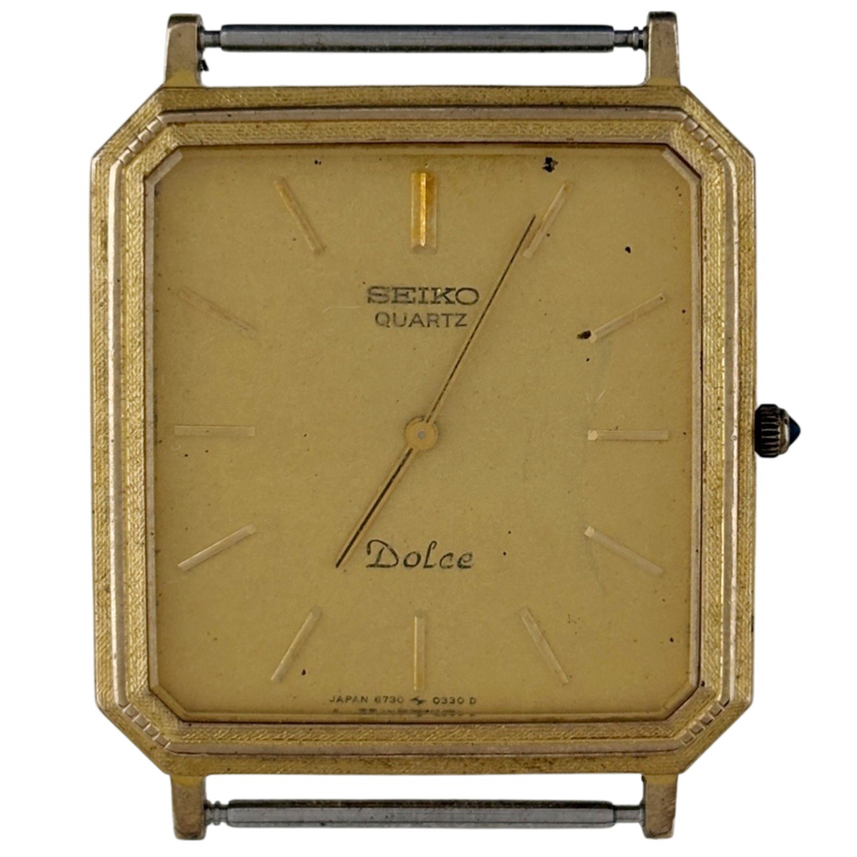 【ジャンク品】 セイコー SEIKO ドルチェ 10K/SS 6730-5160 腕時計 クォーツ 【中古】